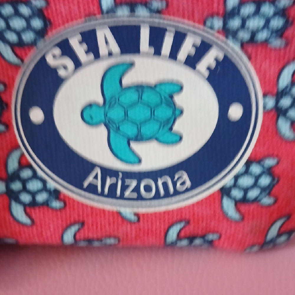 Sea Life Pink and Blue Crossbody Bag - Picture 3 of 8